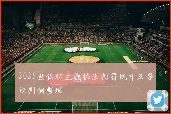 2025世俱杯主裁执法判罚统计及争议判例整理